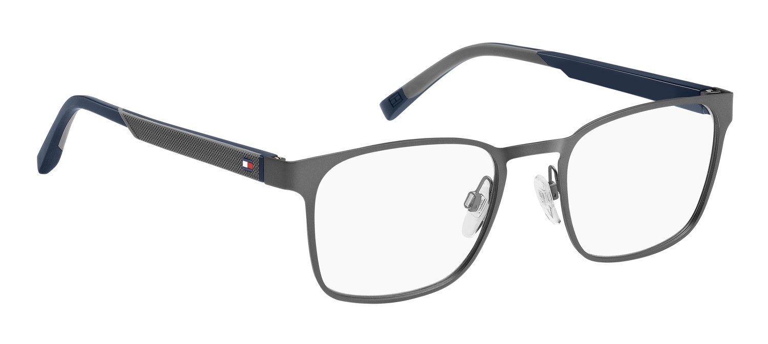Eyeglasses Tommy Hilfiger Th 2147 108822 R80 color matte dark ruthenium shape rectangle 