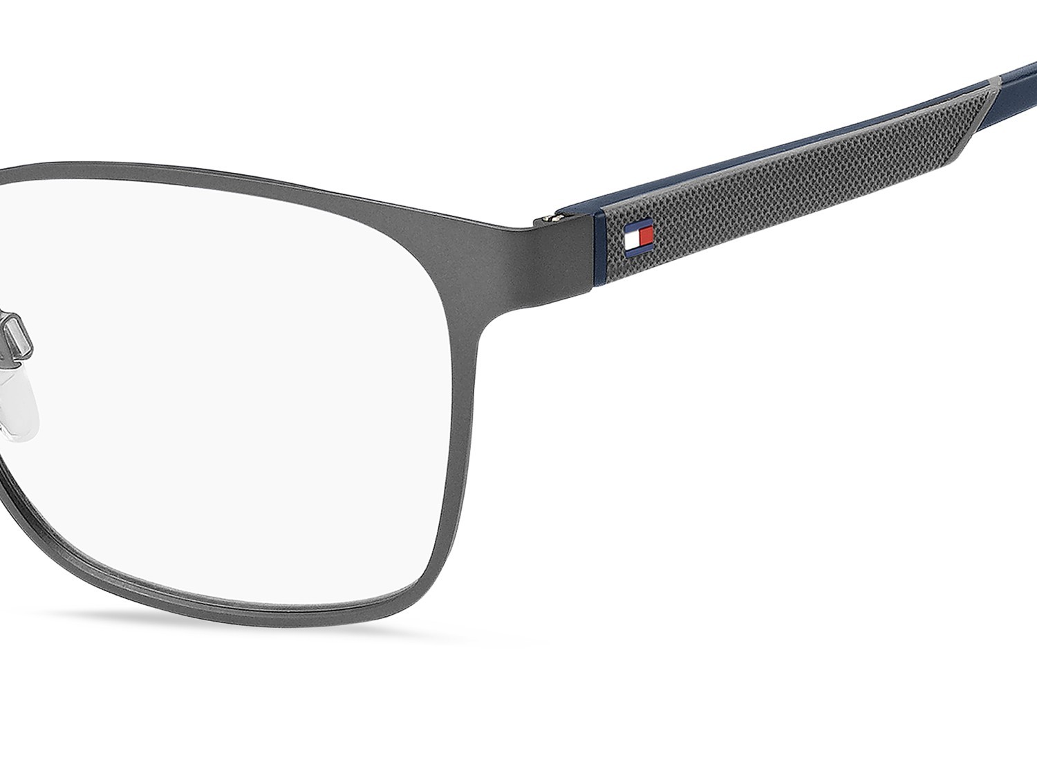Eyeglasses Tommy Hilfiger Th 2147 108822 R80 color matte dark ruthenium shape rectangle 