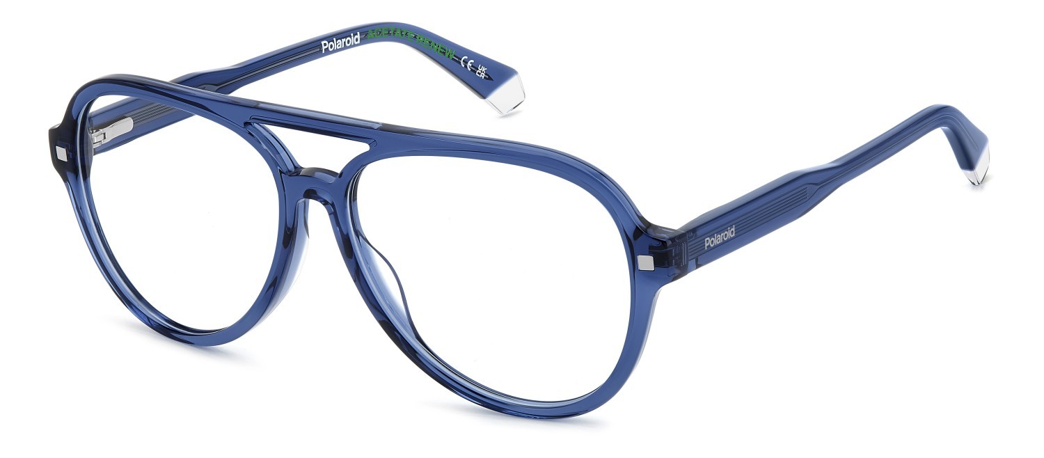 Eyeglasses Polaroid Pld D540 108824 PJP color blue shape aviator 