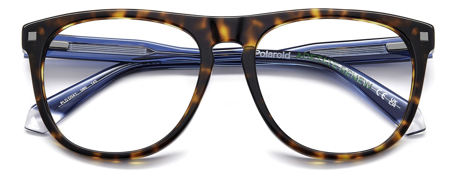 Eyeglasses Polaroid Pld D541 108825 086 color havana shape rectangle 