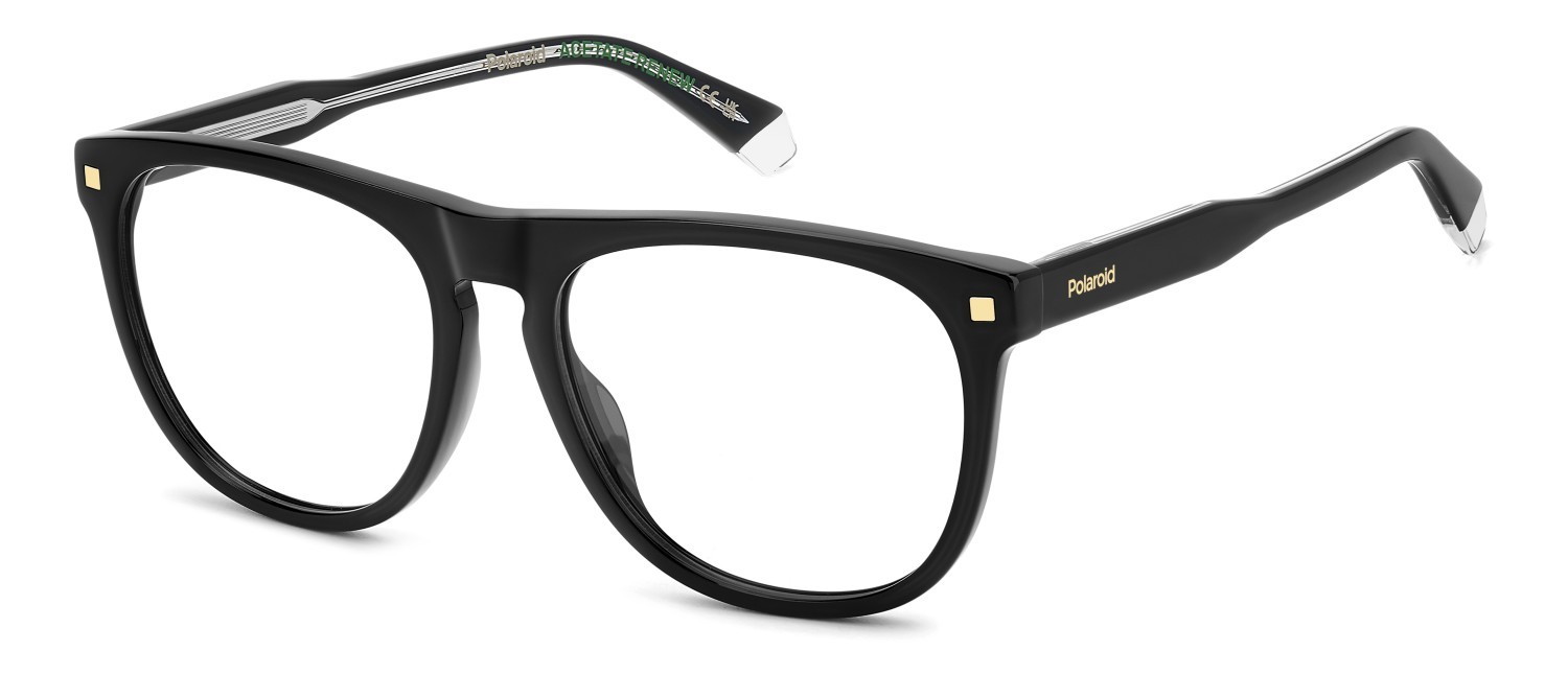 Eyeglasses Polaroid Pld D541 108825 807 color black shape rectangle 