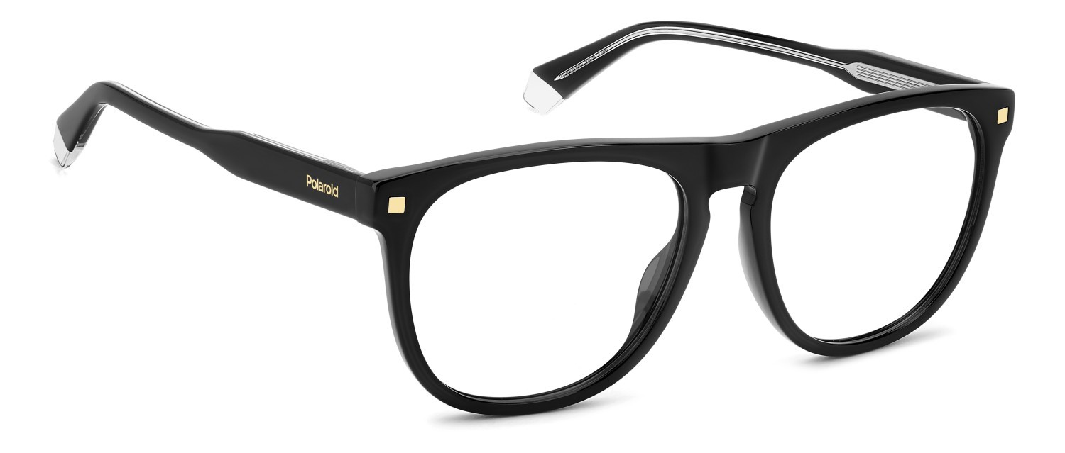 Eyeglasses Polaroid Pld D541 108825 807 color black shape rectangle 