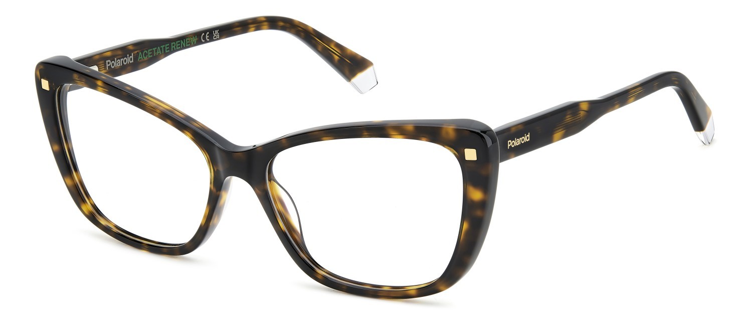 Eyeglasses Polaroid Pld D542 108826 086 color havana shape rectangle 