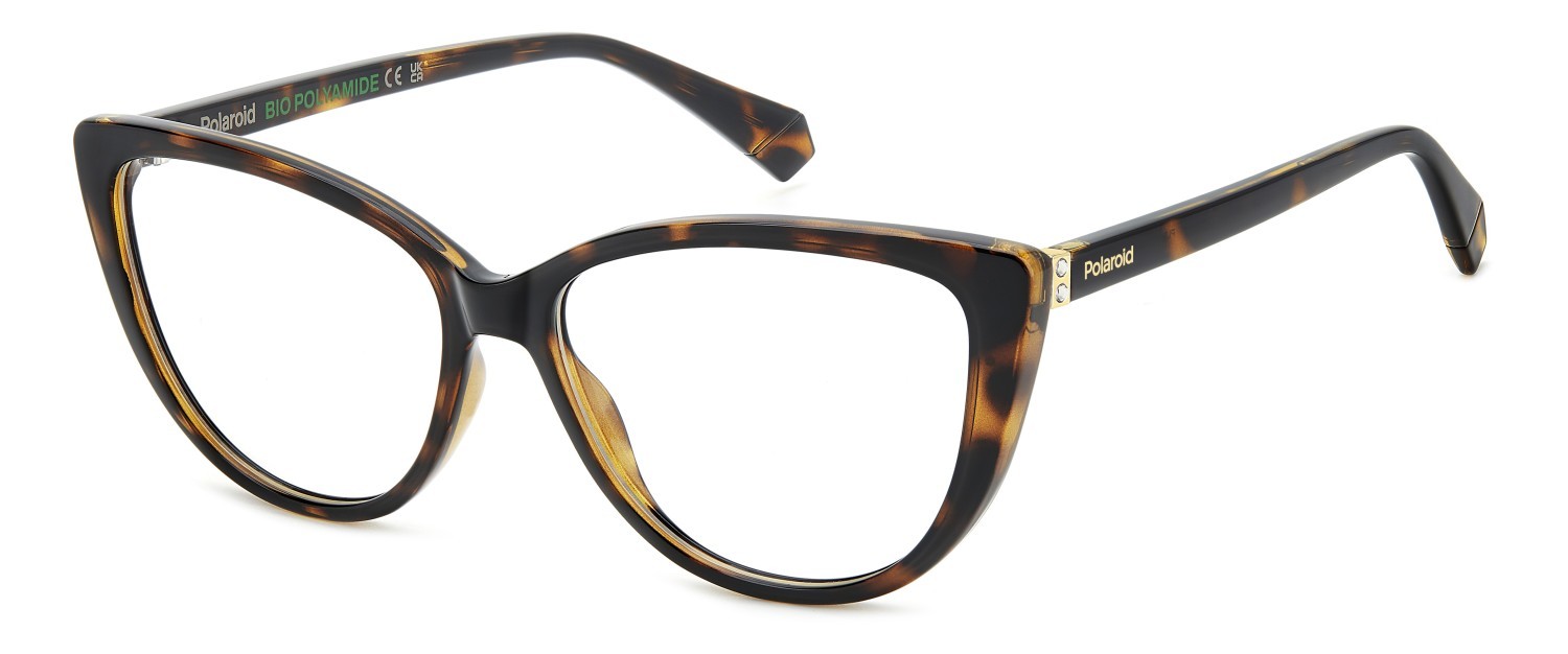 Eyeglasses Polaroid Pld D543 108827 086 color havana shape cat eye 