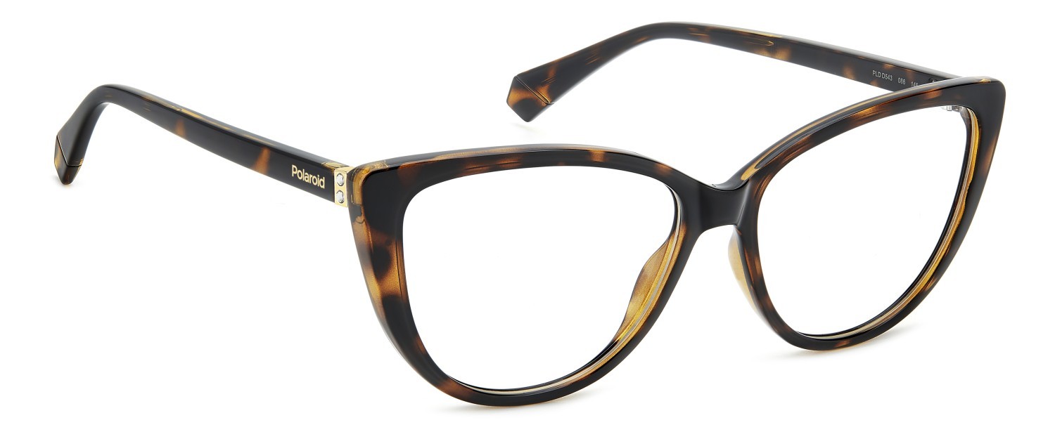Eyeglasses Polaroid Pld D543 108827 086 color havana shape cat eye 