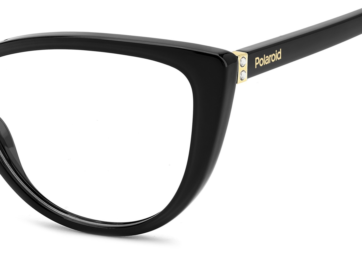 Eyeglasses Polaroid Pld D543 108827 807 color black shape cat eye 