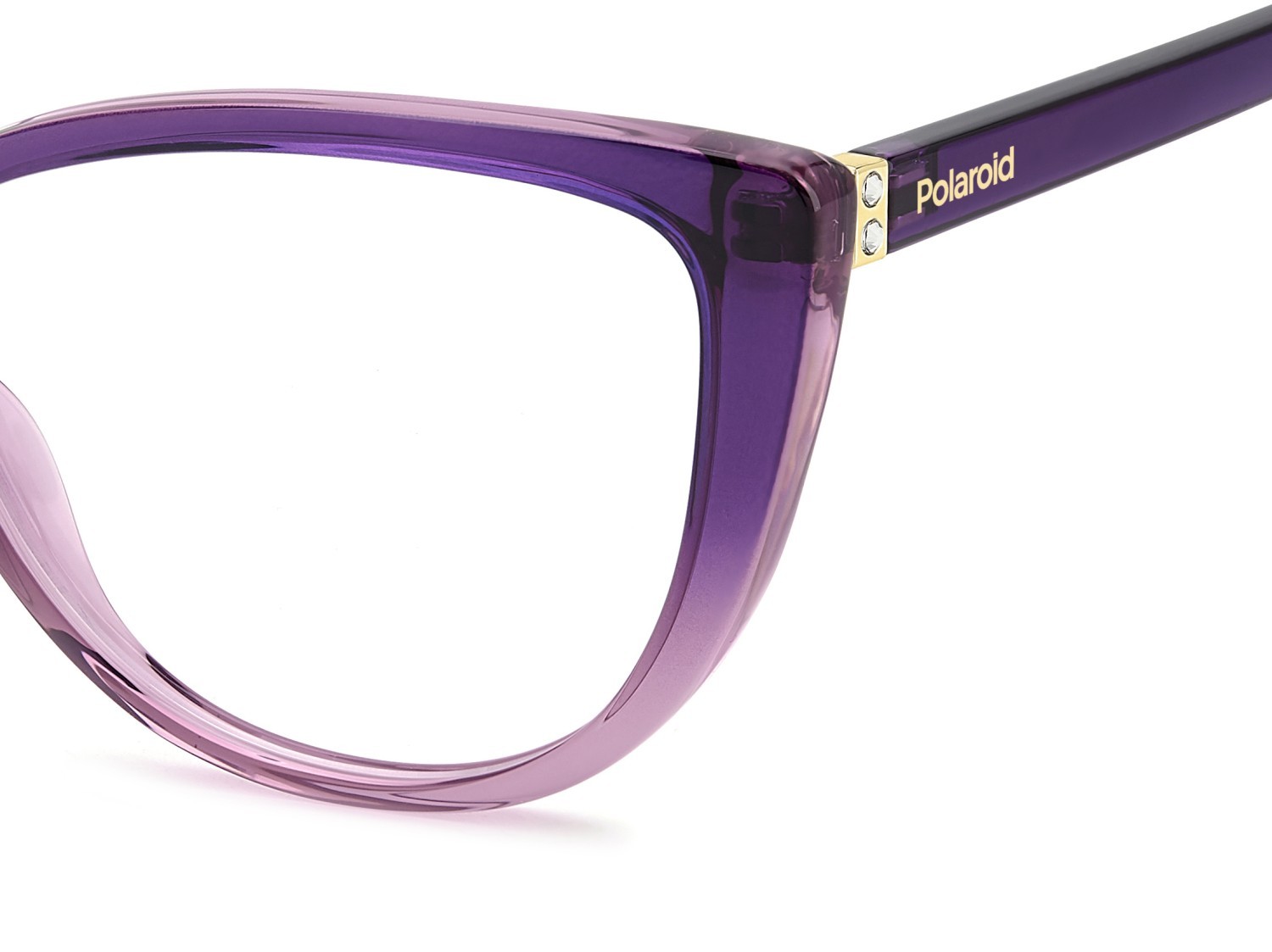 Eyeglasses Polaroid Pld D543 108827 B3V color violet shape cat eye 