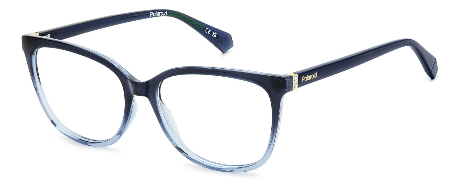 Eyeglasses Polaroid Pld D544 108828 PJP color blue shape rectangle 