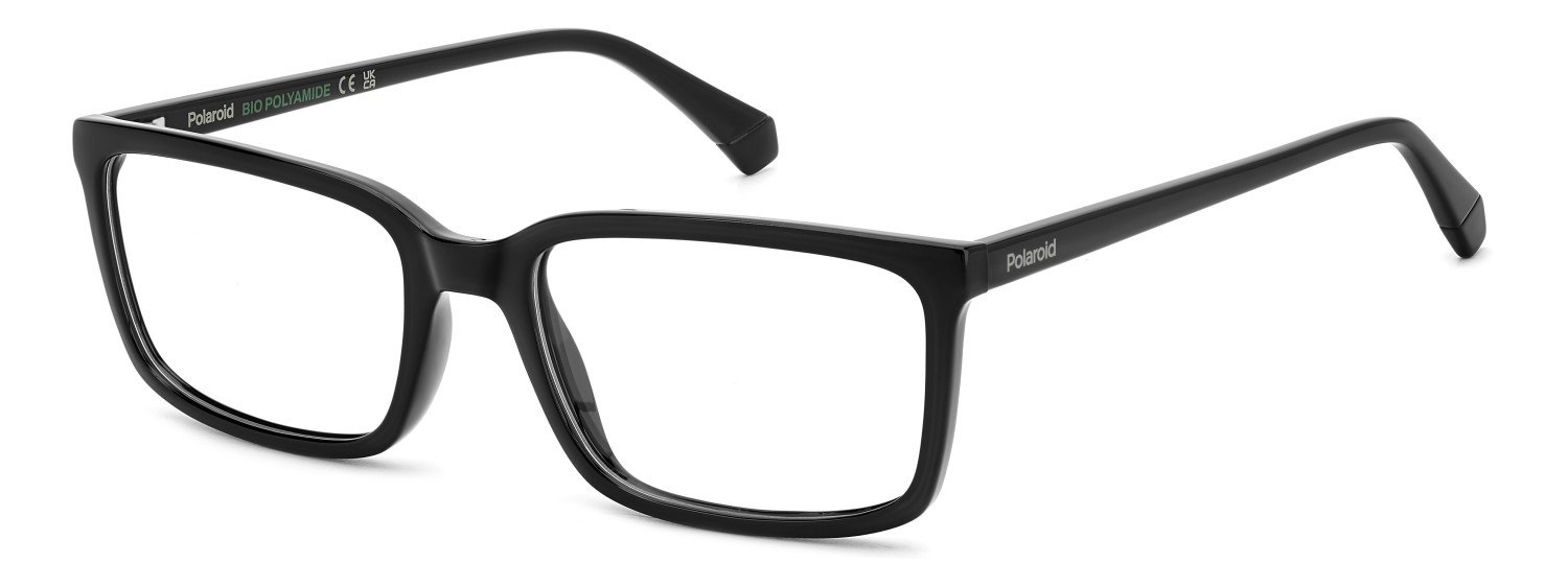 Eyeglasses Polaroid Pld D546 108829 807 color black shape rectangle 