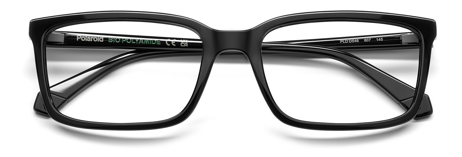 Eyeglasses Polaroid Pld D546 108829 807 color black shape rectangle 