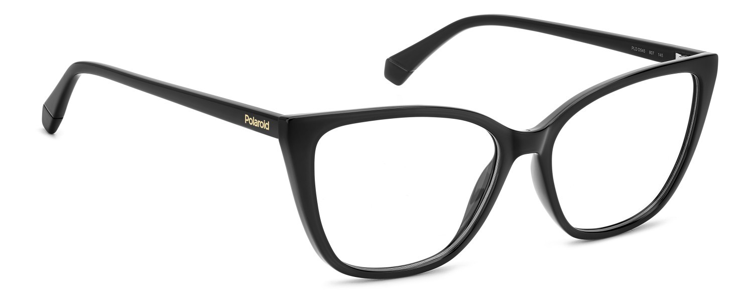 Eyeglasses Polaroid Pld D545 108830 807 color black shape rectangle 