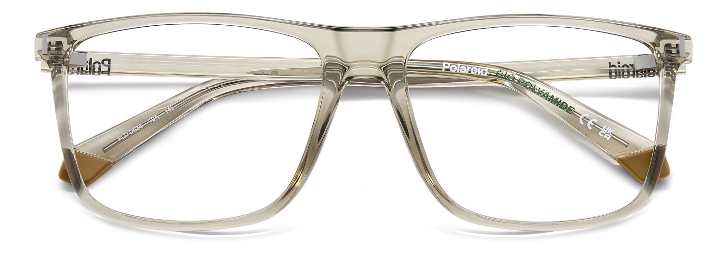 Brillen Polaroid Pld D536 108831 10A farbe beige form rechteckig 