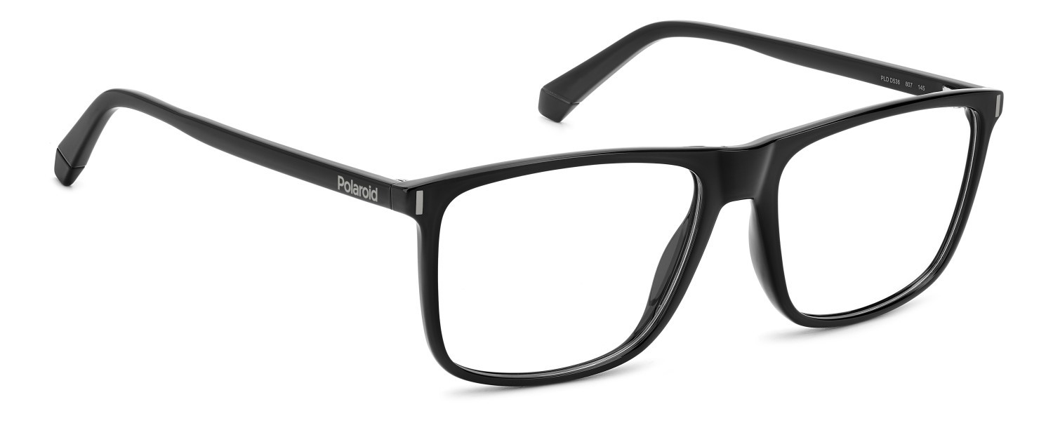 Eyeglasses Polaroid Pld D536 108831 807 color black shape rectangle 