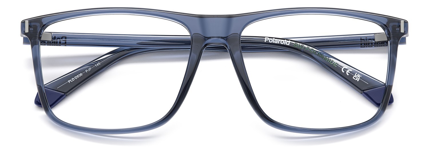 Eyeglasses Polaroid Pld D536 108831 PJP color blue shape rectangle 