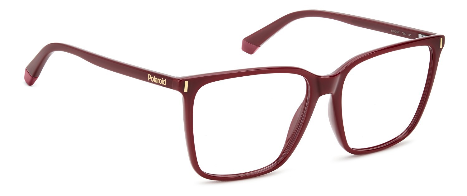 Eyeglasses Polaroid Pld D537 108832 C9A color red shape rectangle 
