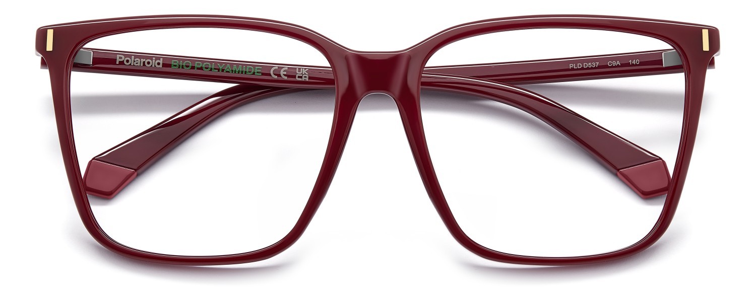 Eyeglasses Polaroid Pld D537 108832 C9A color red shape rectangle 