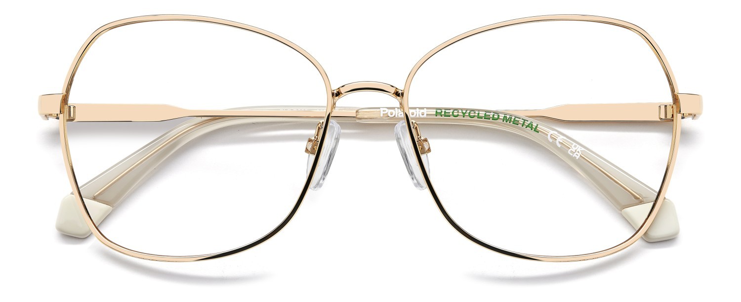 Eyeglasses Polaroid Pld D539 108833 000 color rose gold shape butterfly 