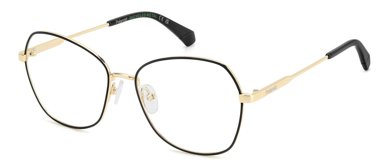 Eyeglasses Polaroid Pld D539 108833 RHL color gold black_ shape butterfly 