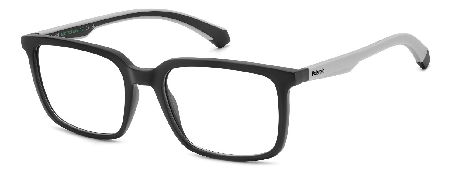 Eyeglasses Polaroid Pld D547 108834 O6W color matte black grey shape rectangle 