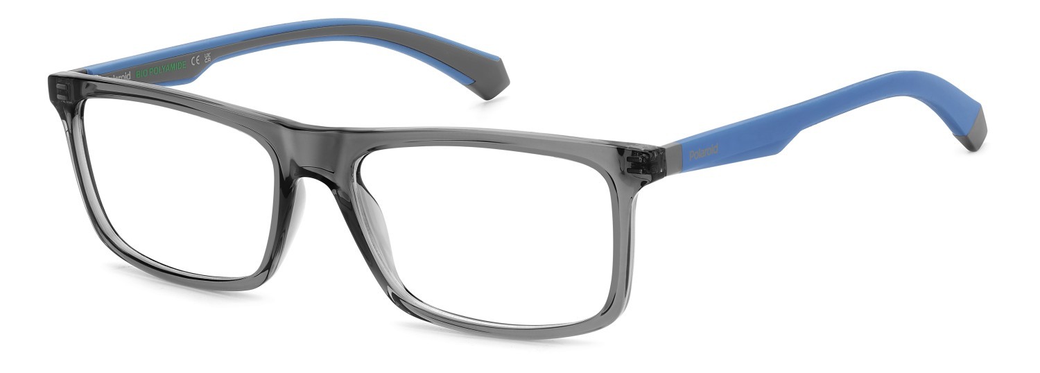 Eyeglasses Polaroid Pld D548 108835 KB7 color grey shape rectangle 