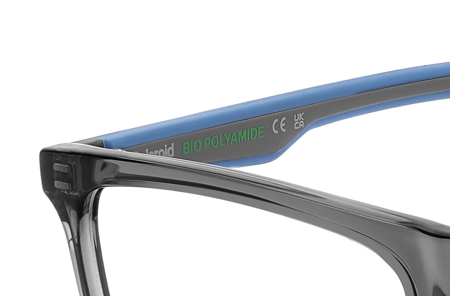 Eyeglasses Polaroid Pld D548 108835 KB7 color grey shape rectangle 
