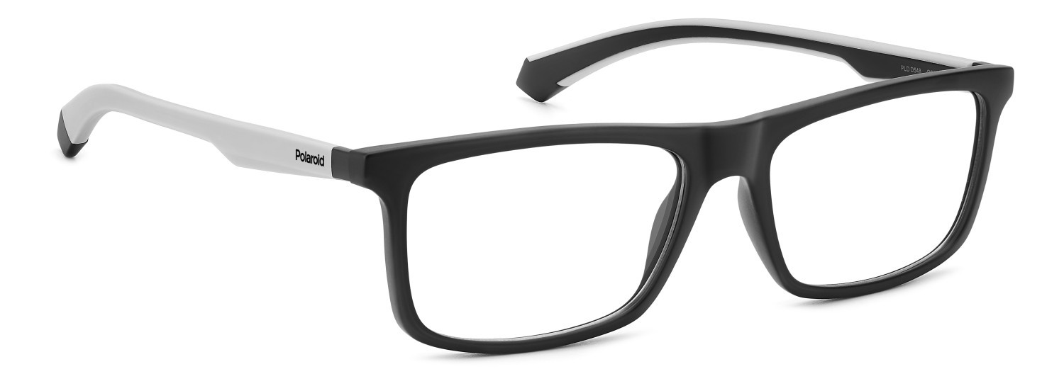 Eyeglasses Polaroid Pld D548 108835 O6W color matte black grey shape rectangle 