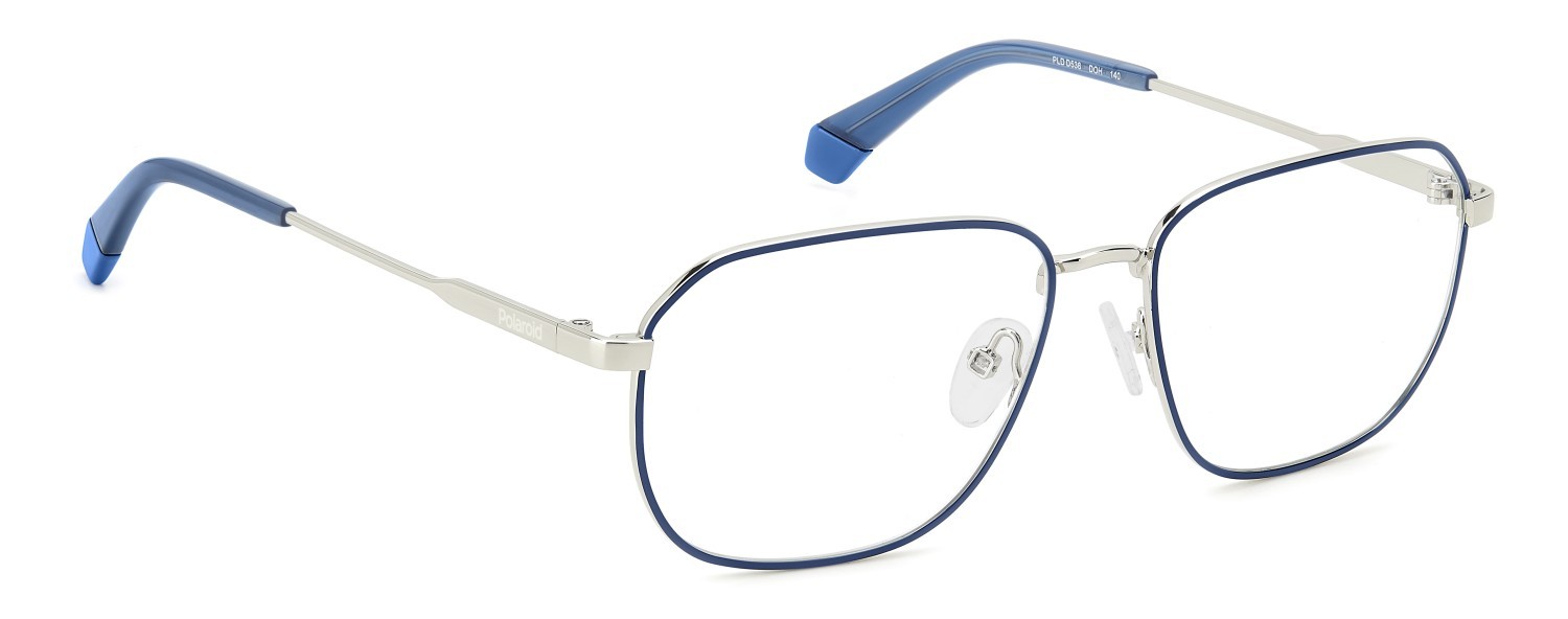 Eyeglasses Polaroid Pld D538 108842 DOH color palladium blue shape rectangle 