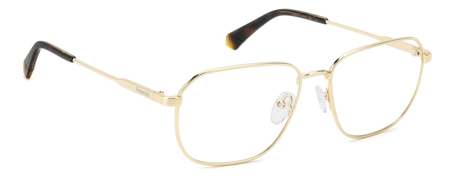 Eyeglasses Polaroid Pld D538 108842 J5G color gold shape rectangle 