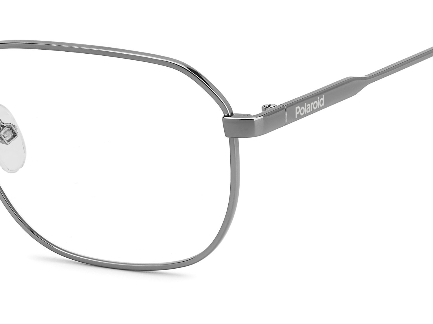 Eyeglasses Polaroid Pld D538 108842 KJ1 color dark ruthenium shape rectangle 
