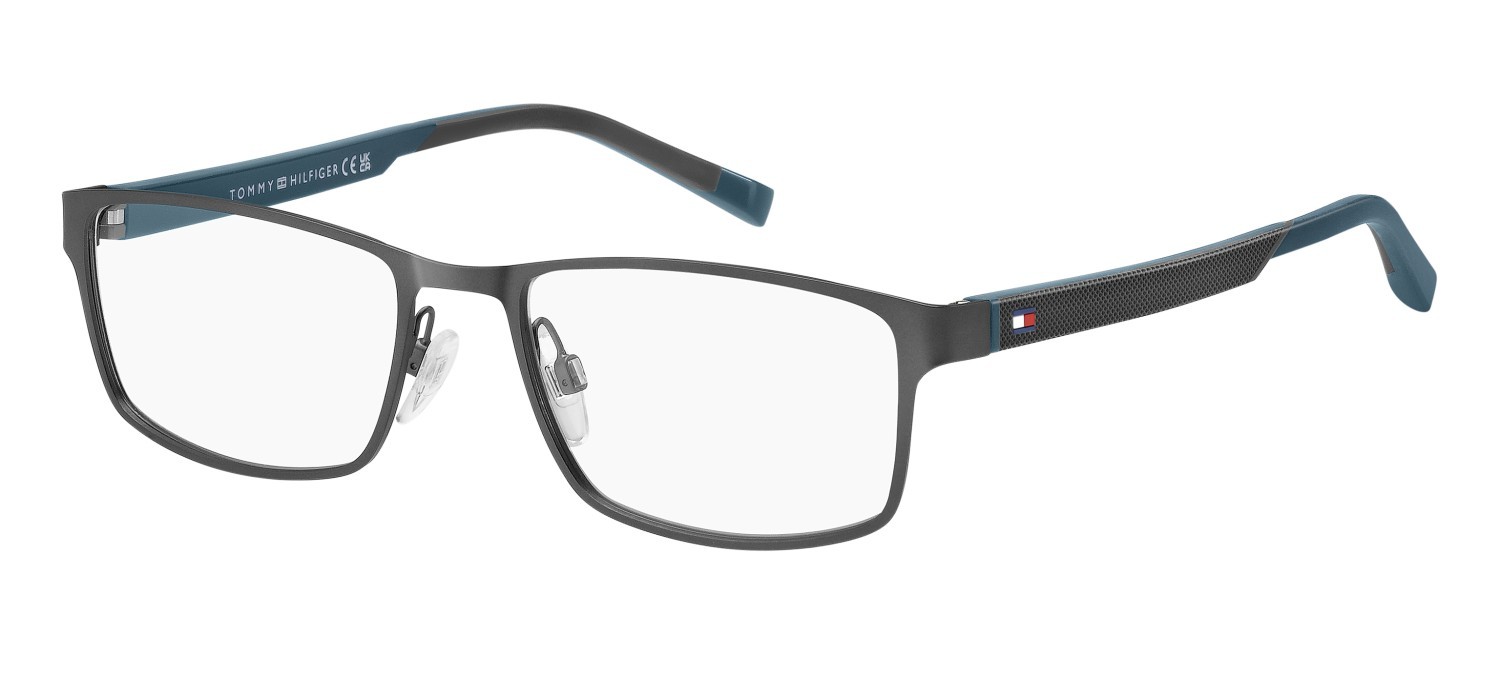 Brillen Tommy Hilfiger Th 2146 108843 R80 farbe matte dark ruthenium form rechteckig 