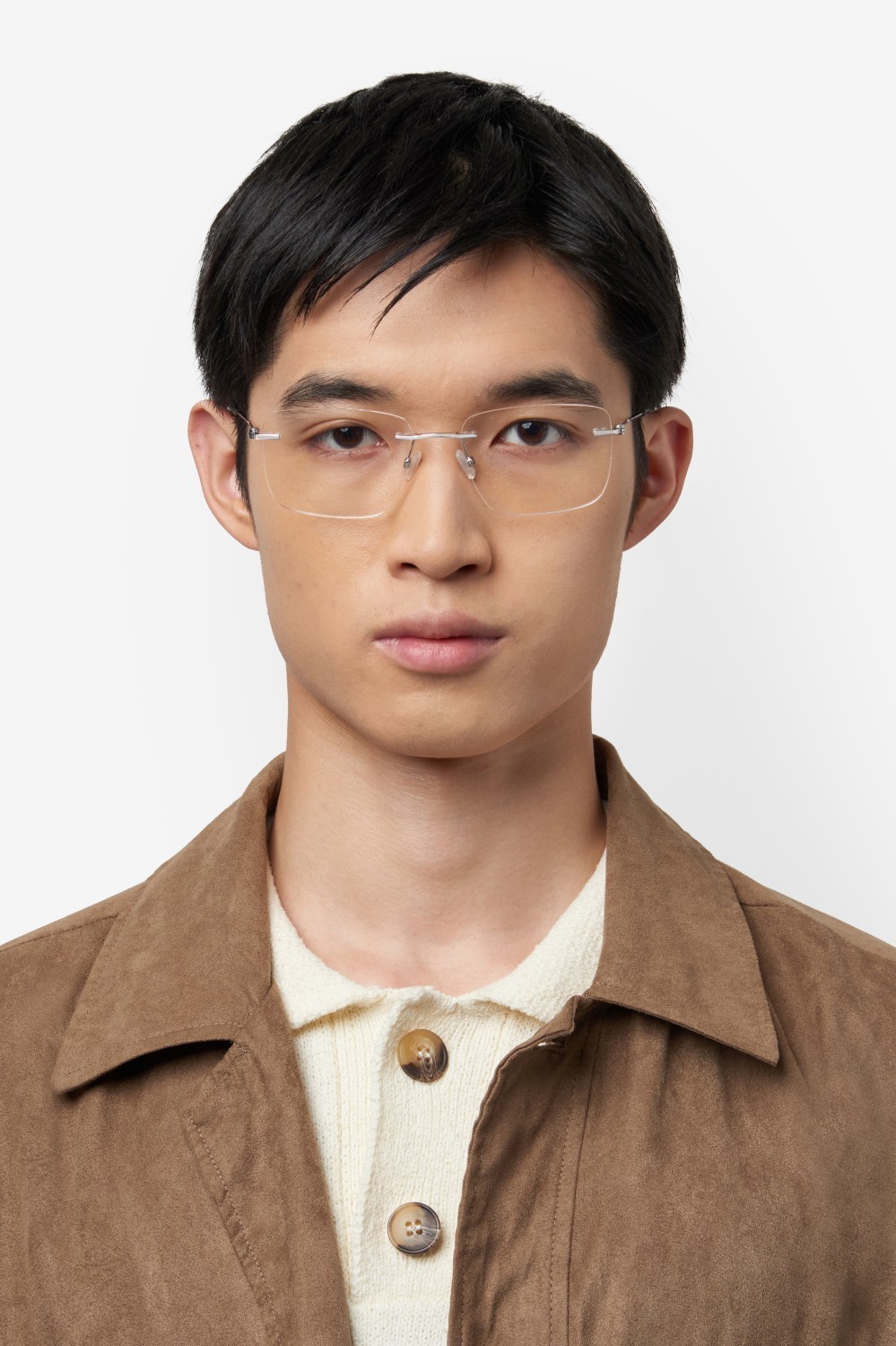 Eyeglasses Hugo Boss 1706/F 108847 010 color palladium shape rectangle 