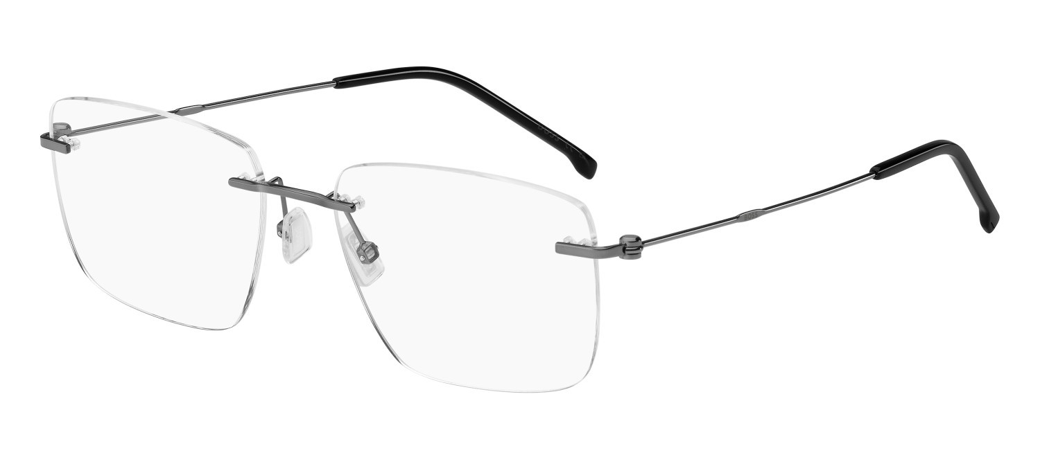 Eyeglasses Hugo Boss 1706/F 108847 V81 color dark ruthenium black shape rectangle 