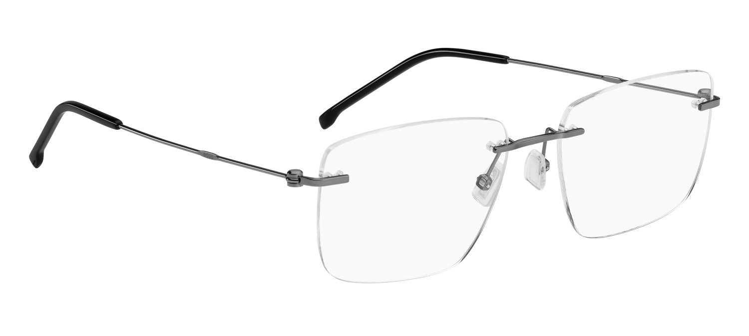 Eyeglasses Hugo Boss 1706/F 108847 V81 color dark ruthenium black shape rectangle 