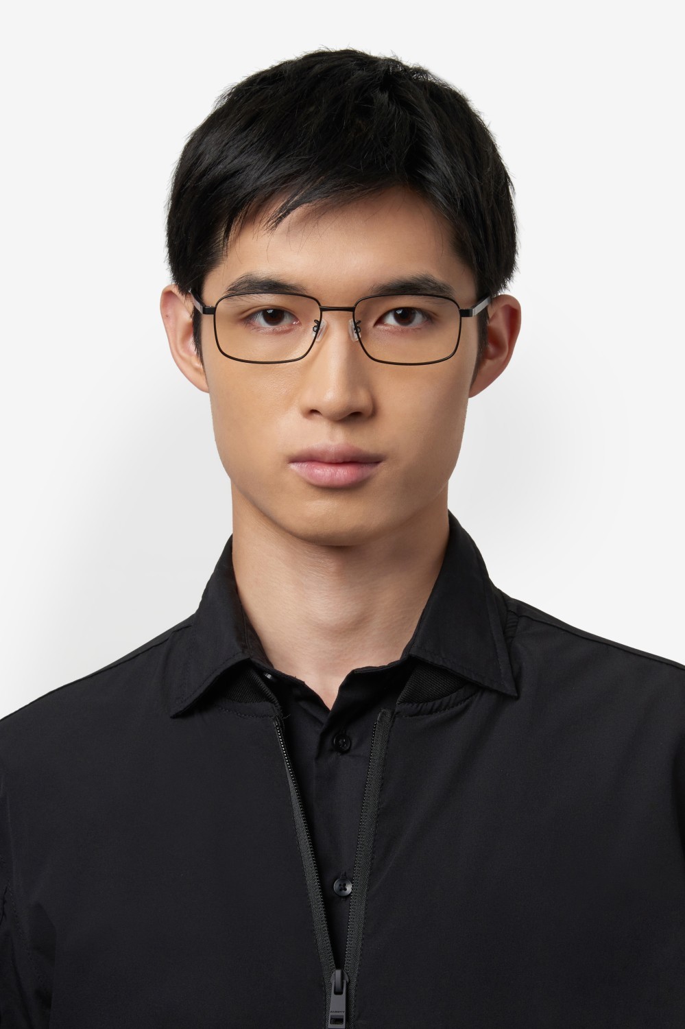 Eyeglasses Hugo Boss 1715/F 108848 003 color matte black shape rectangle 