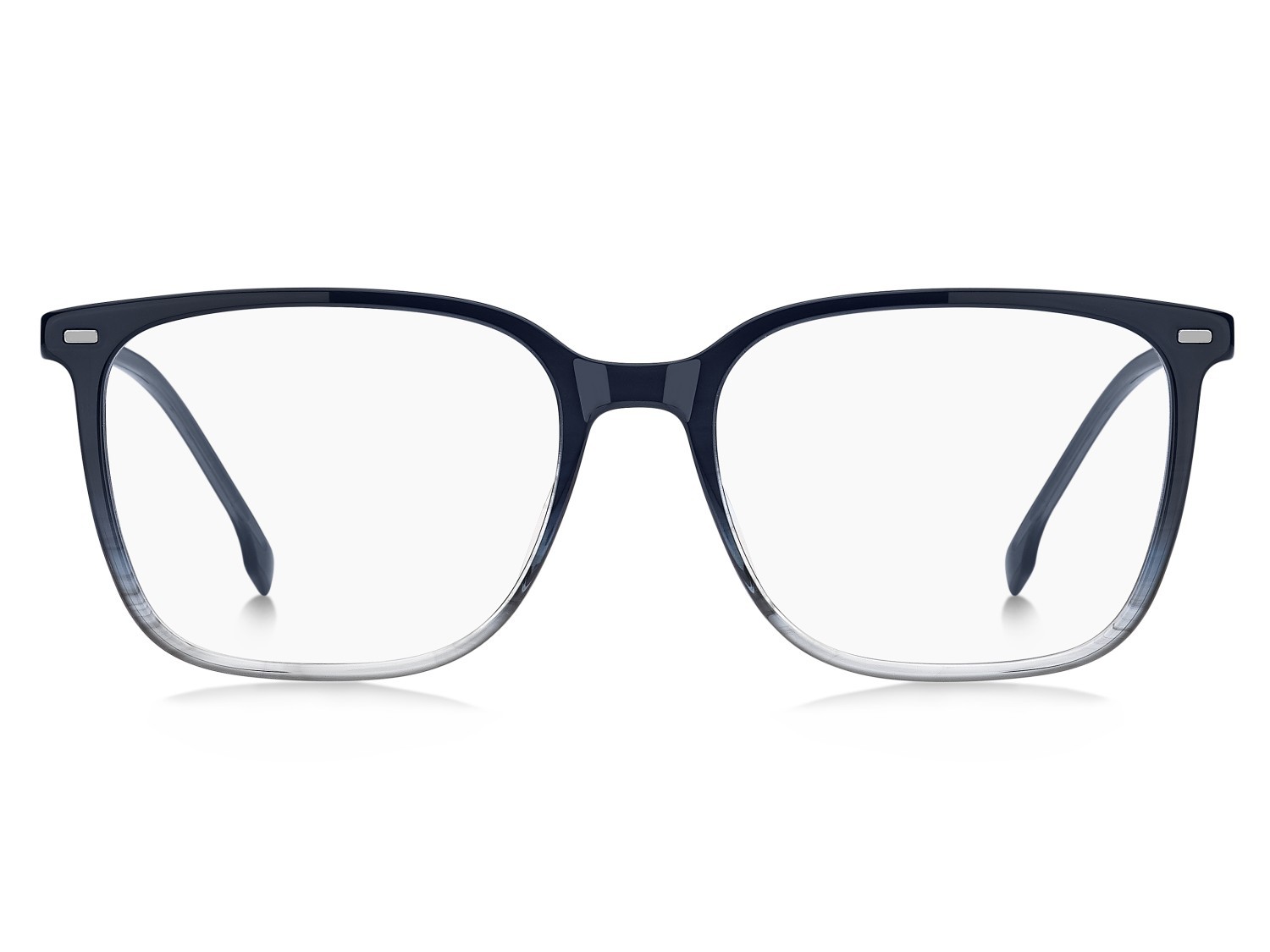 Eyeglasses Hugo Boss 1696 108852 3HH color striped blue grey shape rectangle lenses transparent