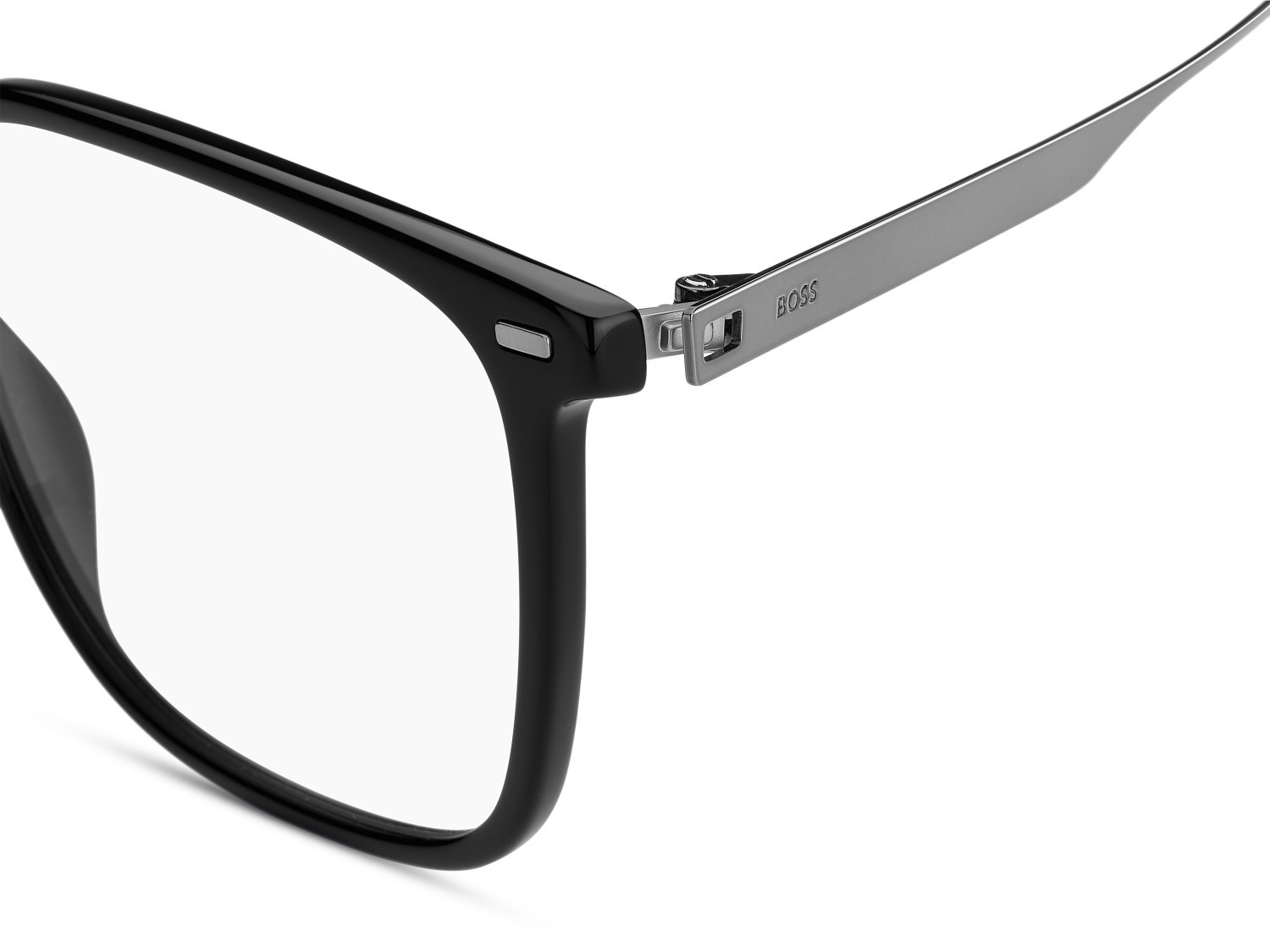 Brillen Hugo Boss 1696 108852 807 farbe black form rechteckig gläser transparent