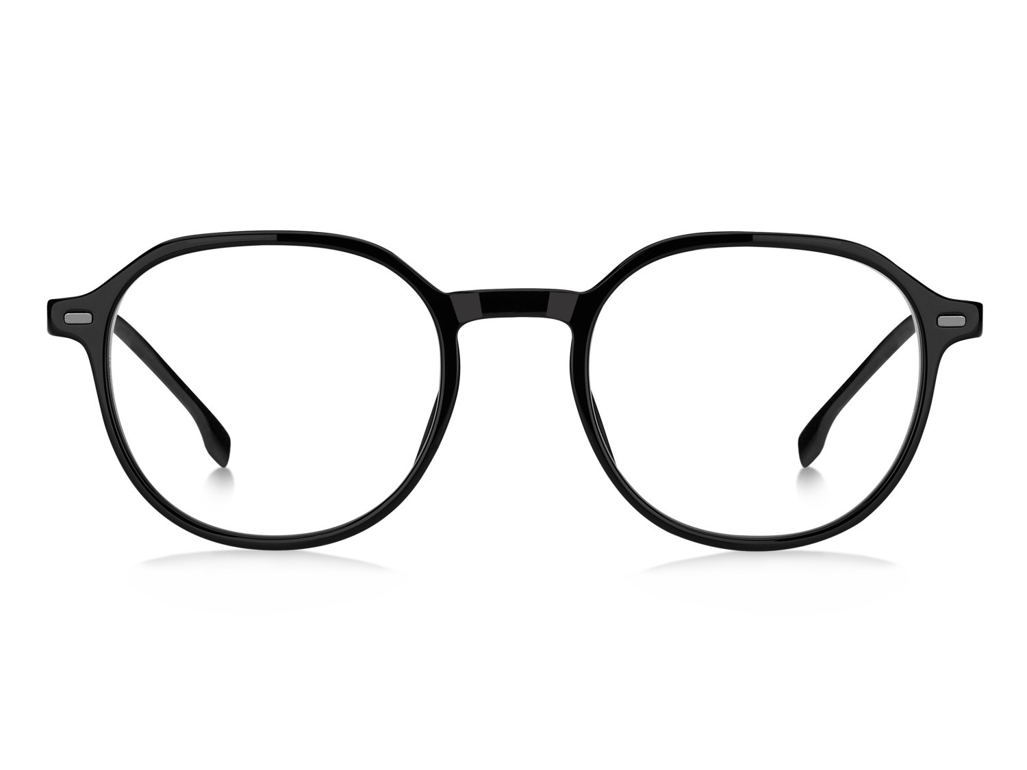 Eyeglasses Hugo Boss 1697 108854 807 color black shape round lenses transparent