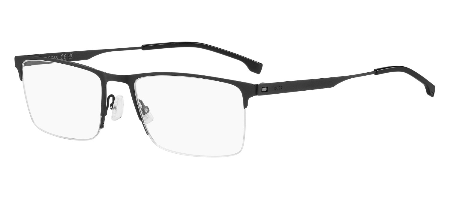 Eyeglasses Hugo Boss 1698 108855 003 color matte black shape rectangle lenses transparent