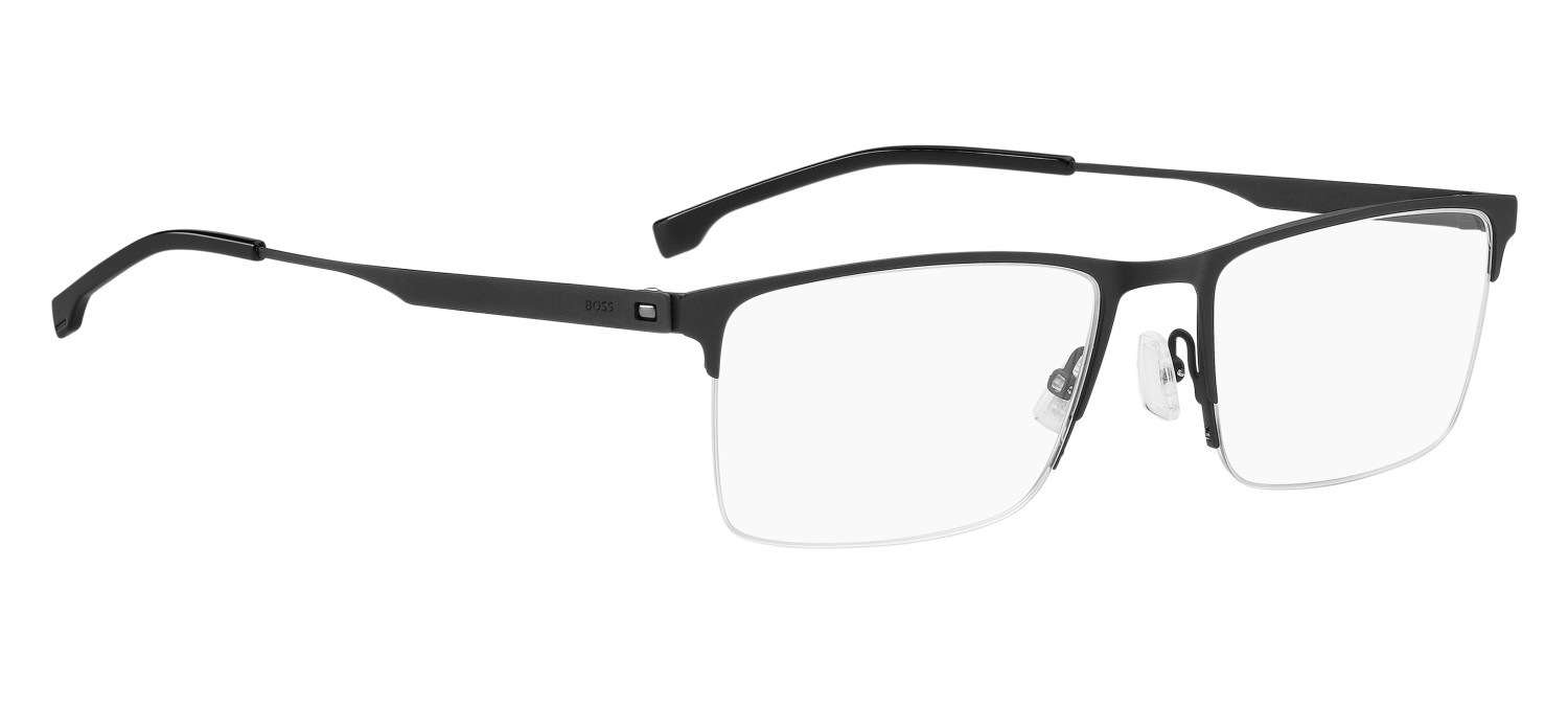 Eyeglasses Hugo Boss 1698 108855 003 color matte black shape rectangle lenses transparent