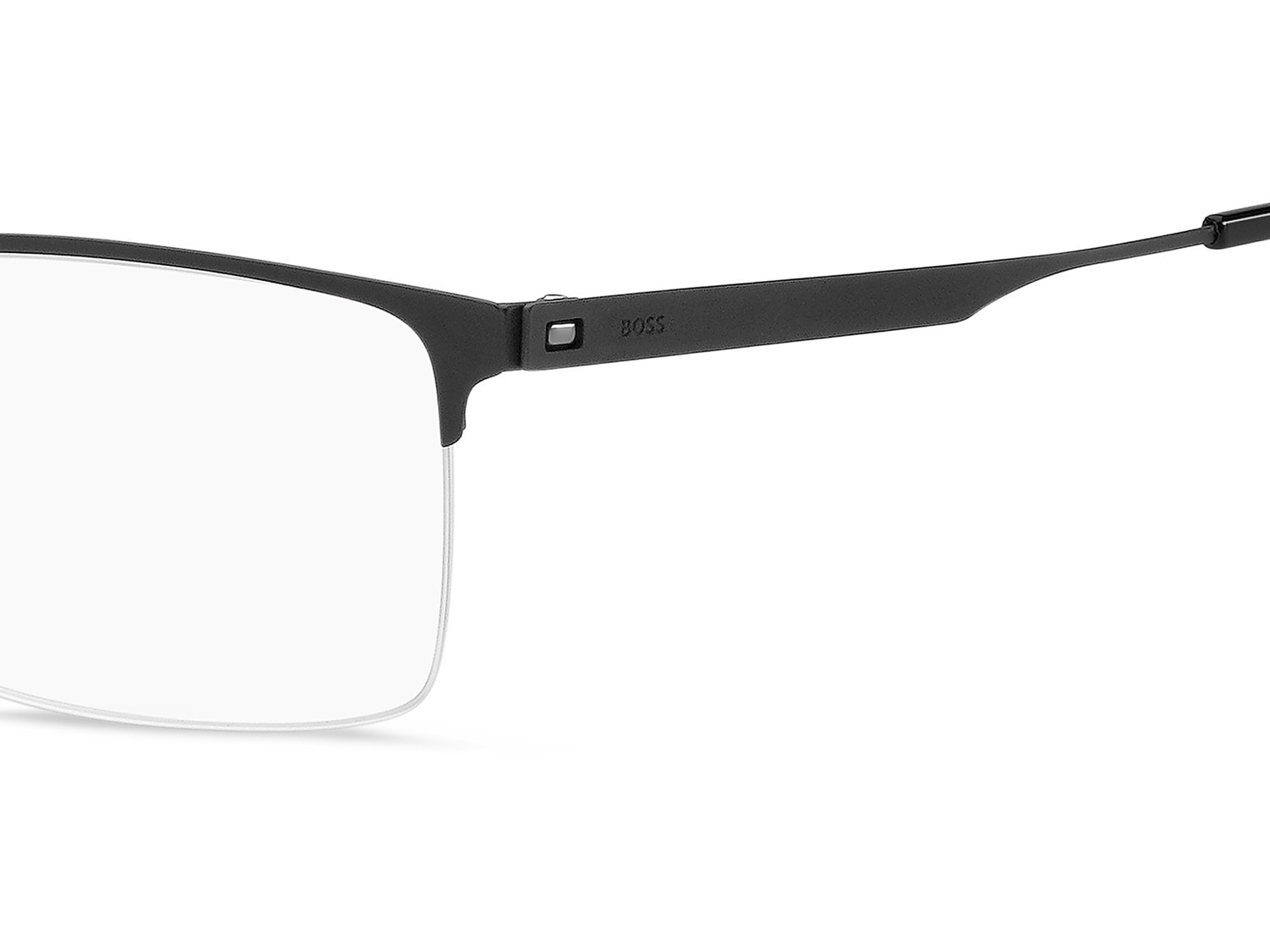 Eyeglasses Hugo Boss 1698 108855 003 color matte black shape rectangle lenses transparent