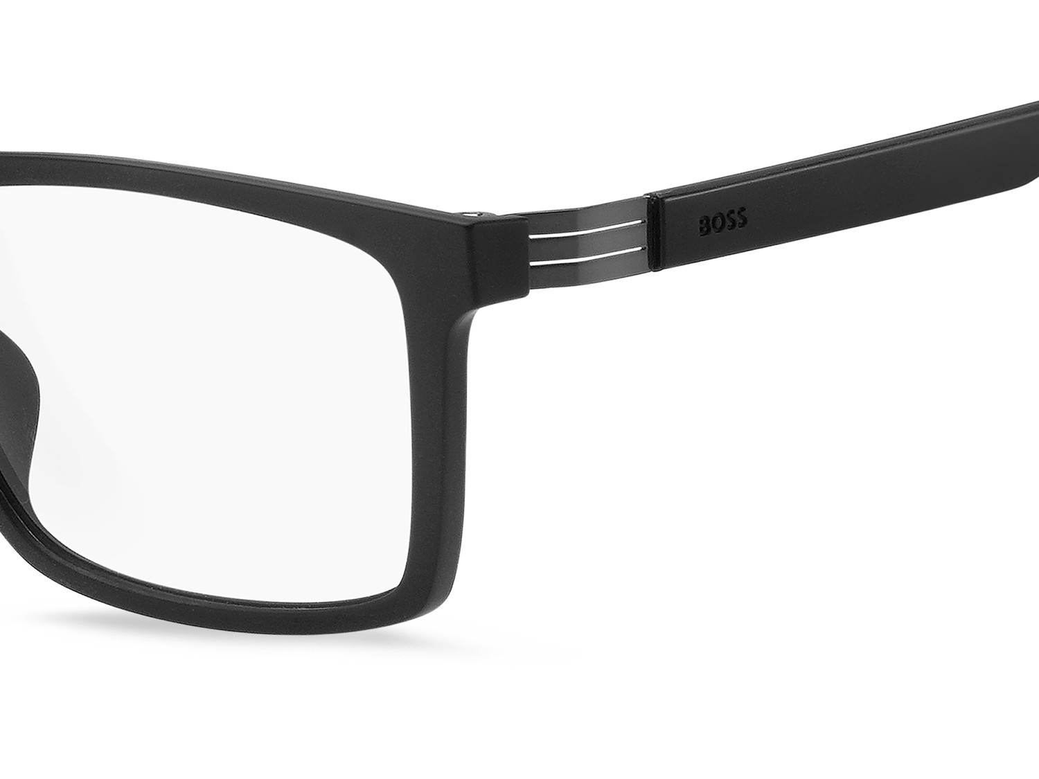 Eyeglasses Hugo Boss 1701/G 108856 807 color black shape rectangle lenses transparent