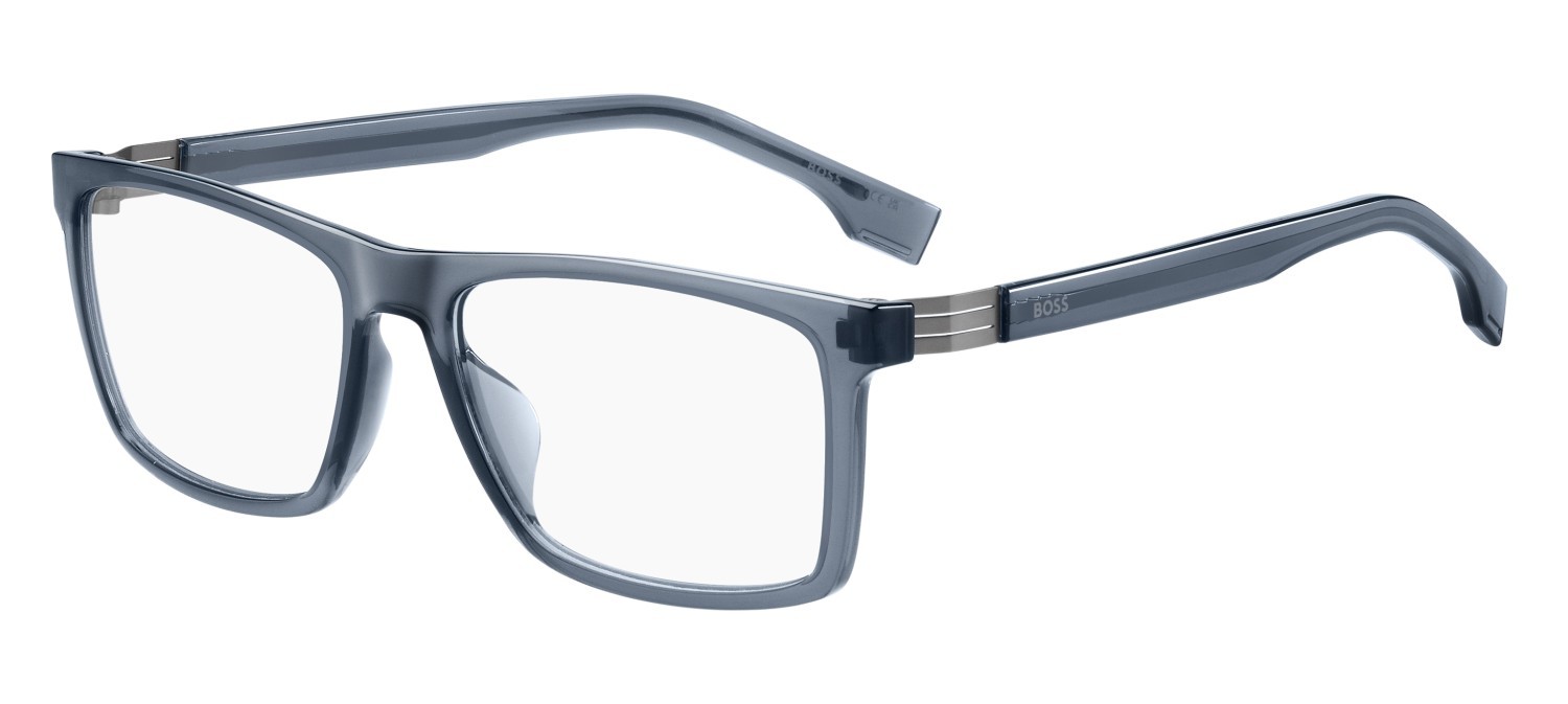Eyeglasses Hugo Boss 1701/G 108856 PJP color blue shape rectangle lenses transparent