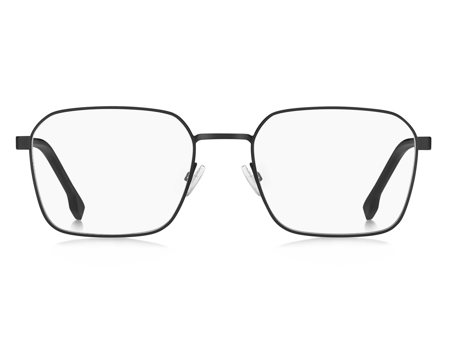 Eyeglasses Hugo Boss 1702 108857 003 color matte black shape rectangle lenses transparent