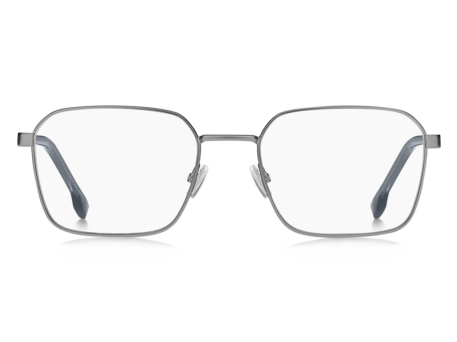 Eyeglasses Hugo Boss 1702 108857 9T9 color matte ruthenium blue shape rectangle lenses transparent