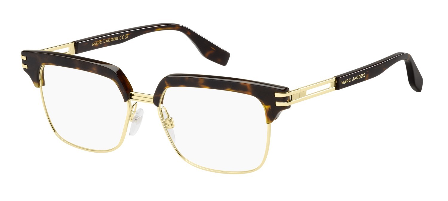 Brillen Marc Jacobs 786 108859 06J farbe gold havana form rechteckig 