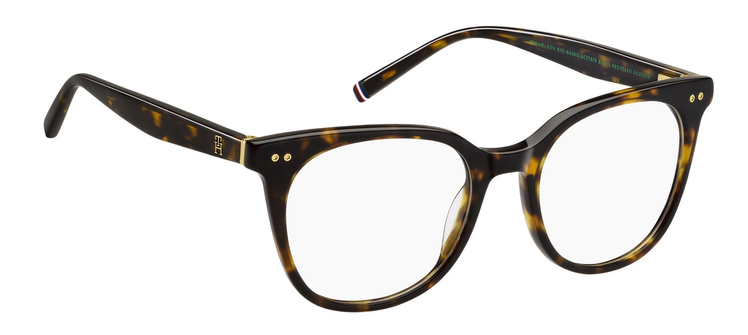 Occhiali da vista Tommy Hilfiger Th 2160 108860 086 colore havana forma rettangolare 