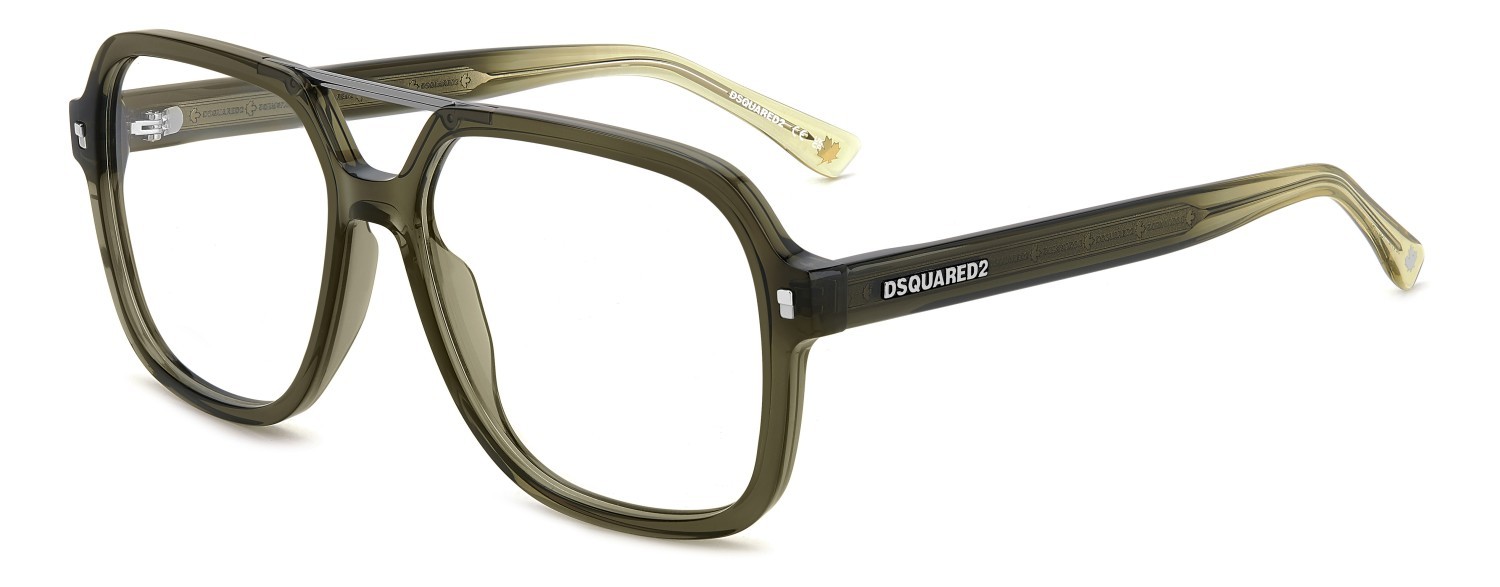 Occhiali da vista Dsquared2 D2 0145 108861 1ED colore green forma quadrato 