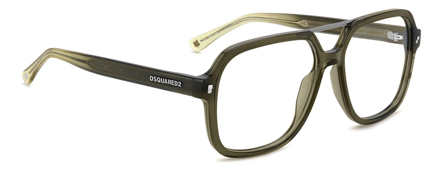 Occhiali da vista Dsquared2 D2 0145 108861 1ED colore green forma quadrato 