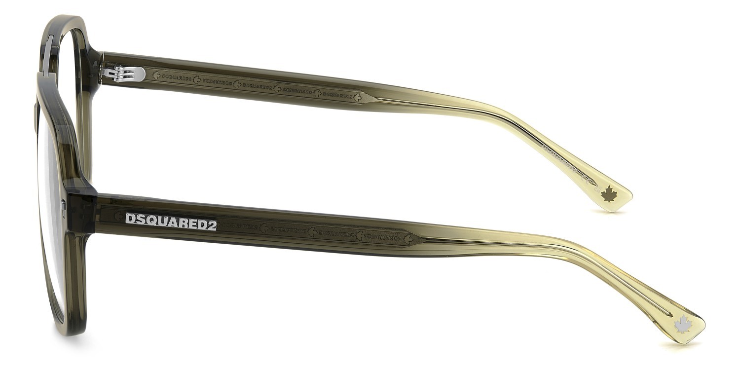 Occhiali da vista Dsquared2 D2 0145 108861 1ED colore green forma quadrato 
