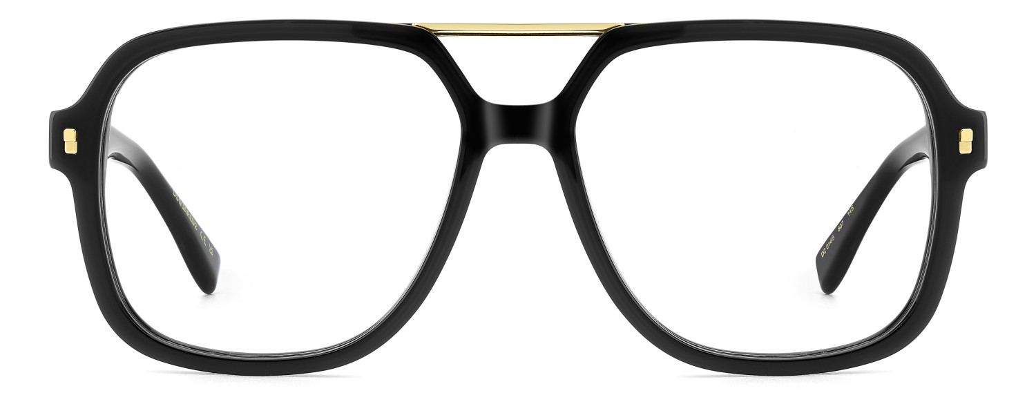 Occhiali da vista Dsquared2 D2 0145 108861 807 colore black forma quadrato 
